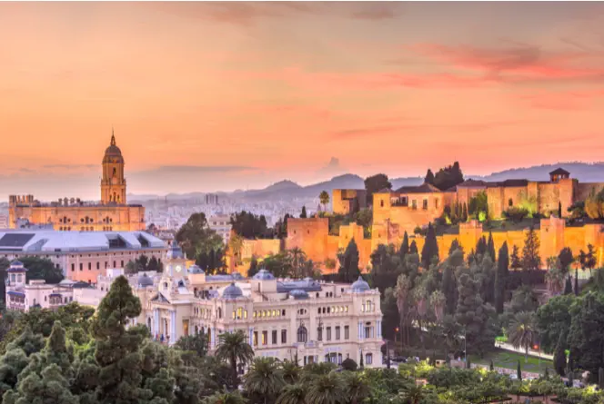 Vista de la Alcazaba en Costa del Sol