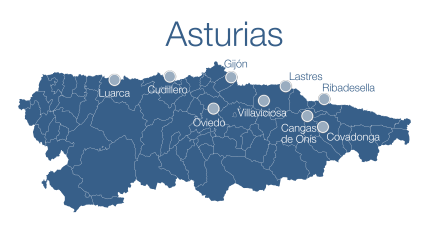 Mapa Asturias