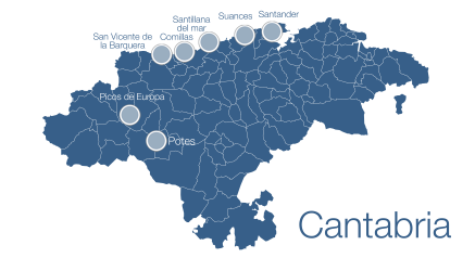 Mapa de Cantabria
