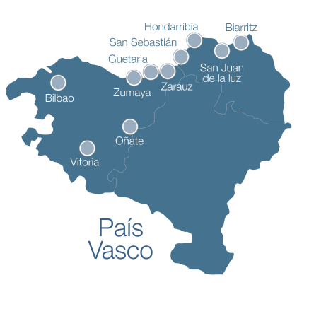 Mapa País Vasco