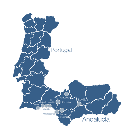 Mapa de Huelva