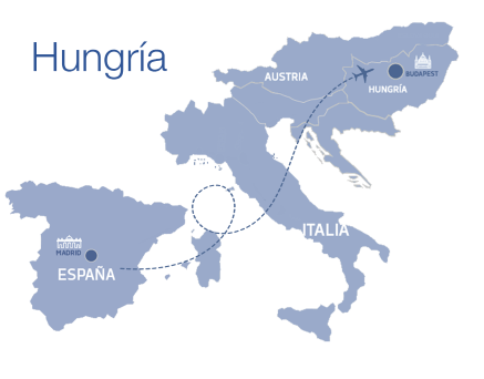 Mapa de Hungría
