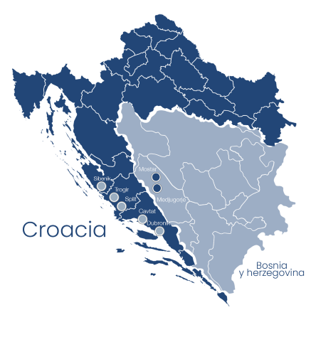 Mapa de Croacia