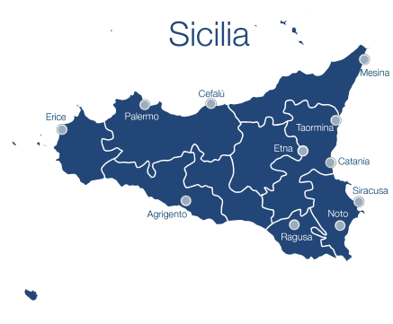Mapa de Sicilia