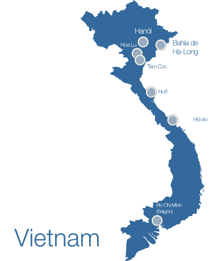 Mapa Vietnam