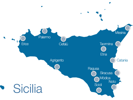 Mapa de Sicilia