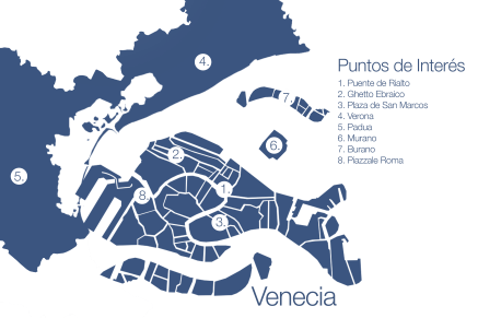 Mapa de Venecia