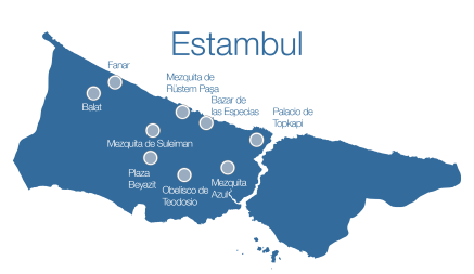 Mapa Estambul