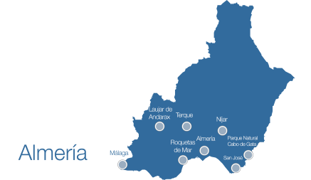 Mapa de Almería