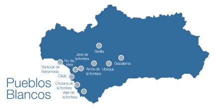 Mapa de Pueblos Blancos