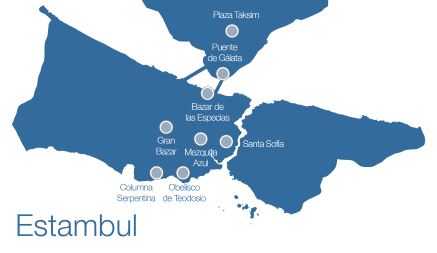 Mapa Estambul
