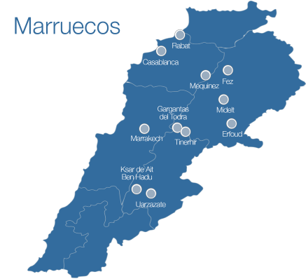Mapa de Marruecos