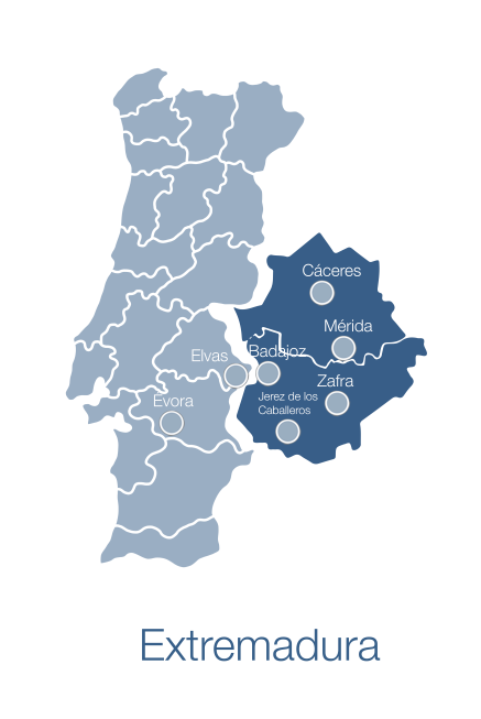 Mapa Extremadura