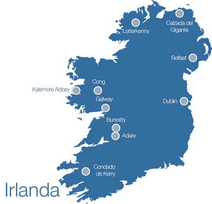 Mapa de Irlanda