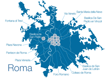 Mapa de Roma