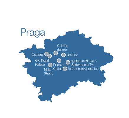 Mapa de Praga